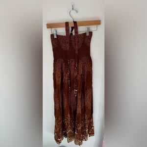 Tropiko Swim Dress Cover size Small NWT Burgandy